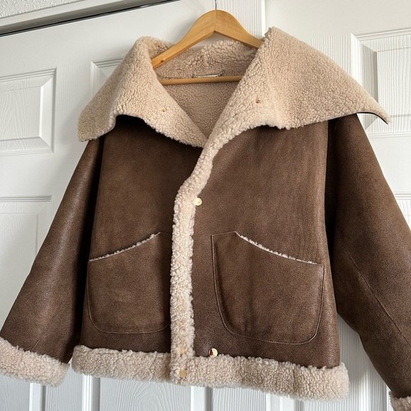 Nour Hammour Dancy Shearling Jacket - Picture 5 of 6